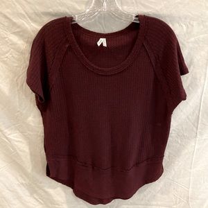 Maroon Sweater Material shirt